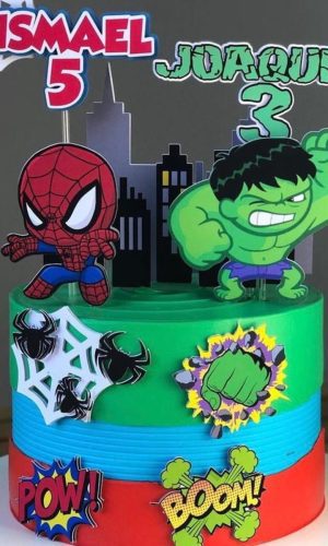 Arquivo de Topo de Bolo Hulk Cute