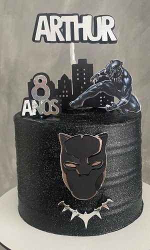 Arquivo de topo de bolo pantera negra