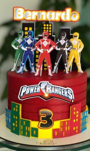 Arquivo de topo de bolo power rangers