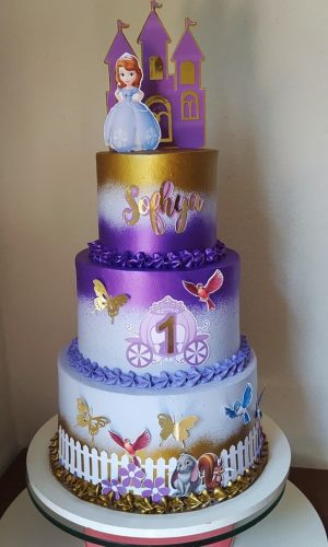 Arquivo de topo de bolo princesa sofia