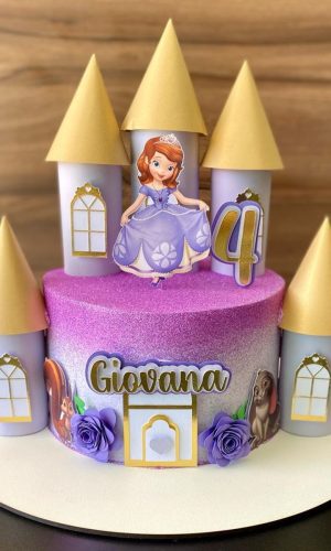 Arquivo de topo de bolo princesa sofia