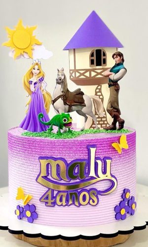 Arquivo de topo de bolo rapunzel