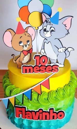 Arquivo de topo de bolo tom e jerry