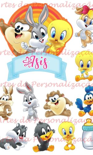 Arquivo Digital Topo de Bolo Apenas Baby Looney Tunes