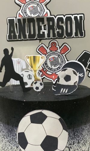 Arquivo Digital de Corte Topo de Bolo Futebol