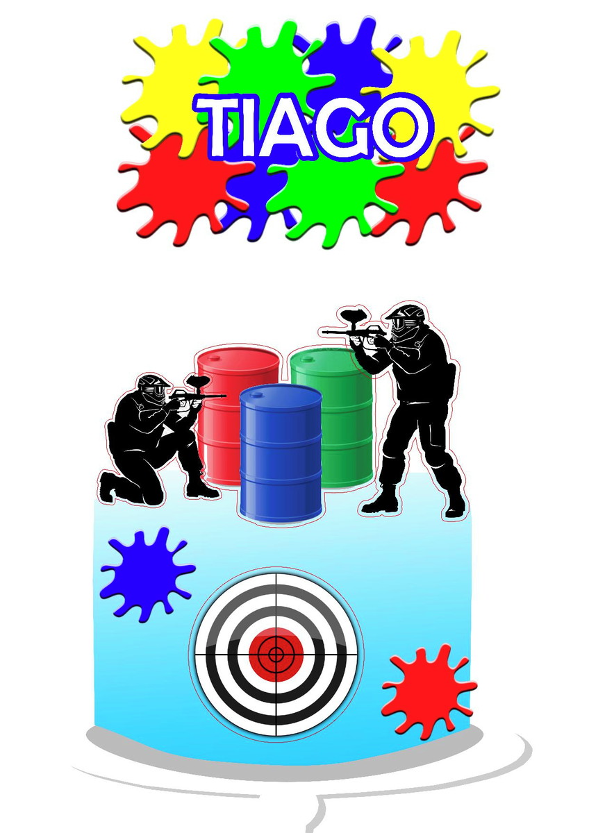 Arquivo digital topo de bolo 5 temas - Studio e PDF