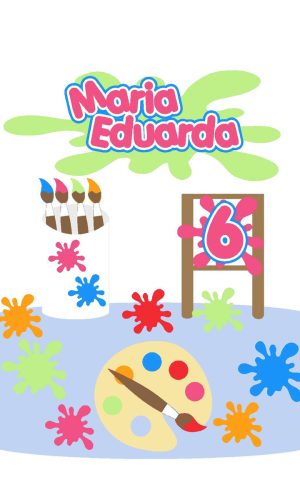 Arquivo Digital Topo de Bolo Aquarela +5 Arquivos de Brinde