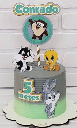 ARQUIVO DIGITAL- Topo de bolo Baby looney tunes