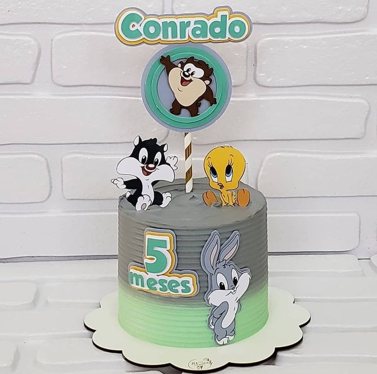 ARQUIVO DIGITAL- Topo de bolo Baby looney tunes