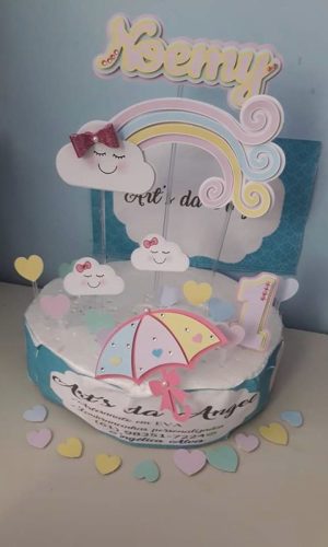 Arquivo digital Topo de bolo Chuva de Amor 2