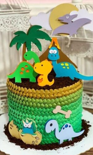 Arquivo CORTE topo de bolo dinossauro+1 DE BRINDE