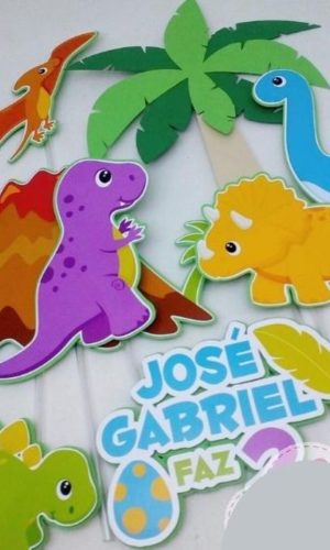 Arquivo de corte Topo de Bolo Dinossauro STUDIO- COD.: 1025