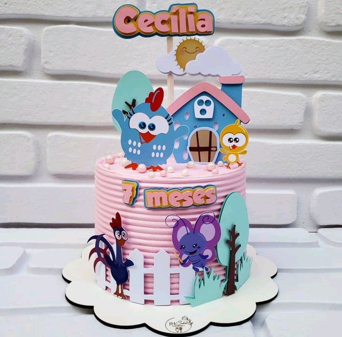 ARQUIVO DIGITAL- Topo de bolo Dinossauro cute camadas + 3 - Imagem 4