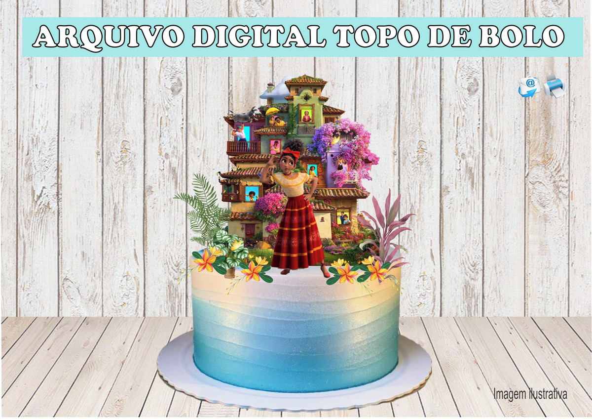 ARQUIVO DIGITAL TOPO DE BOLO ENCANTO DOLORES