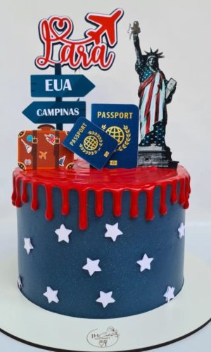 ARQUIVO DIGITAL - Topo de bolo Estados Unidos