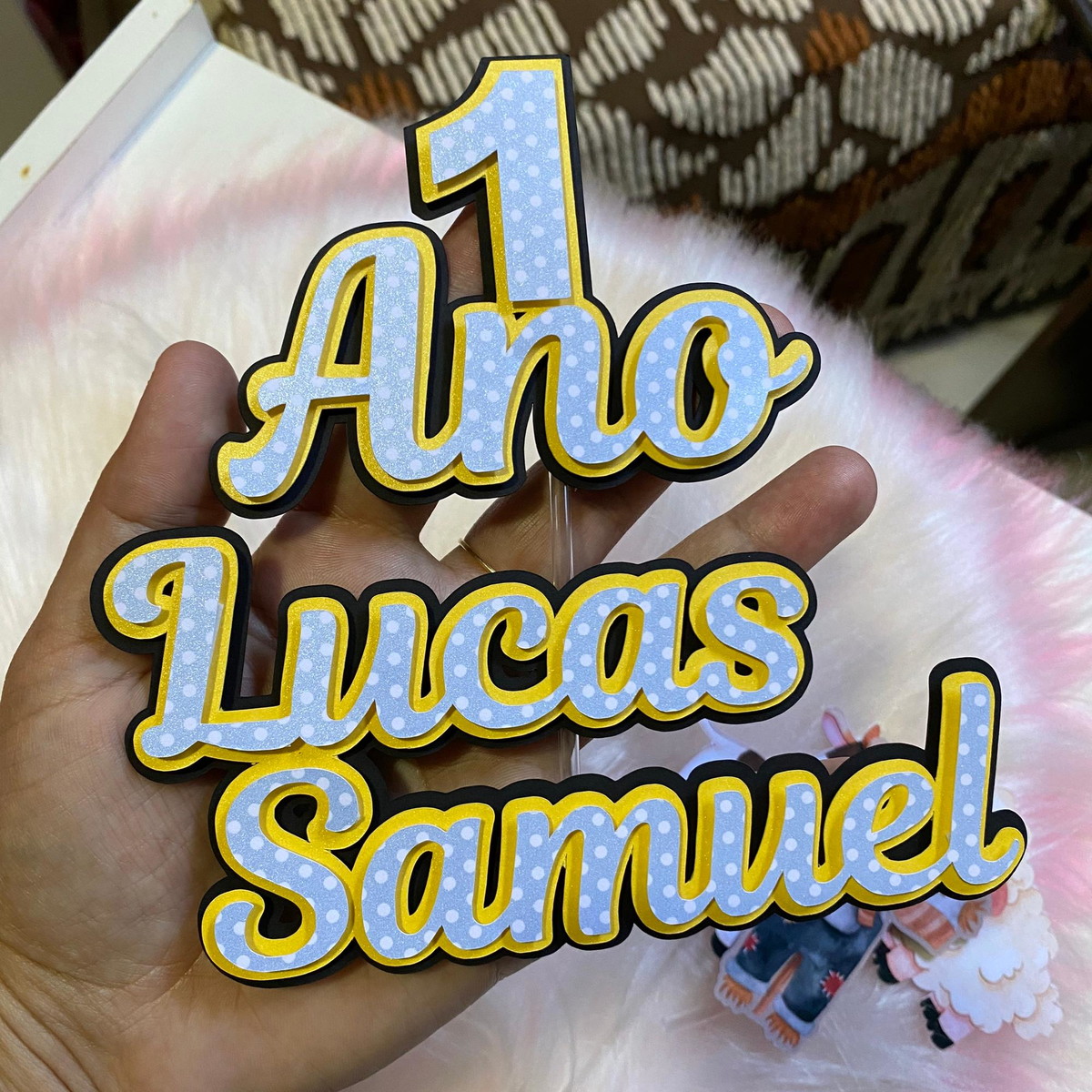 Arquivo Digital Topo de Bolo Fazendinha Aquarela - Imagem 2