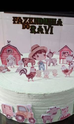Arquivo Digital Topo de Bolo Fazendinha Menino