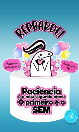 Arquivo Digital Topo de Bolo Flork Mulher #1