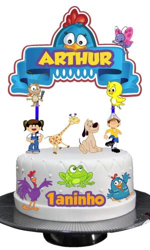 ARQUIVO DIGITAL TOPO DE BOLO GALINHA PINTADINHA