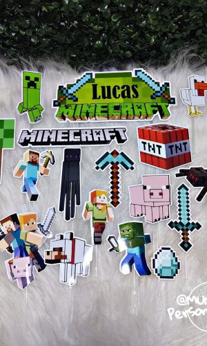 Arquivo Digital Topo de Bolo Minecraft