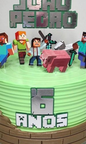Arquivo Digital Topo de Bolo Minecraft