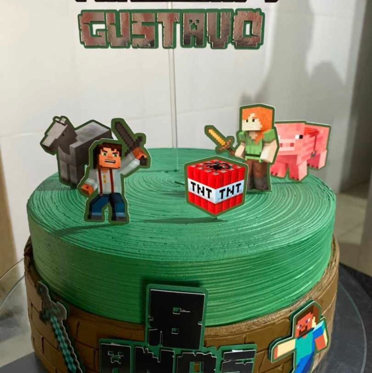 Arquivo Digital Topo de Bolo Minecraft