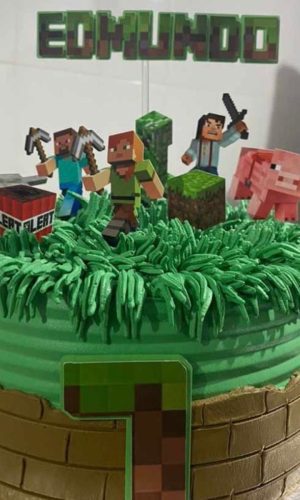 Arquivo Digital Topo de Bolo Minecraft