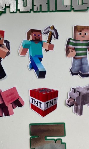Arquivo Digital Topo de Bolo Minecraft