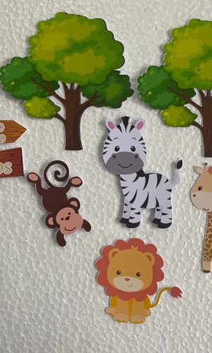 Arquivo Digital Topo de Bolo Safari Cute
