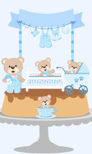 Arquivo Digital Topo De Bolo Tema Chá De Bebe Menino