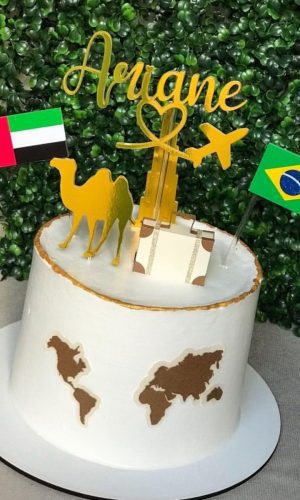 Arquivo Digital Topo de Bolo Viagem Dubai