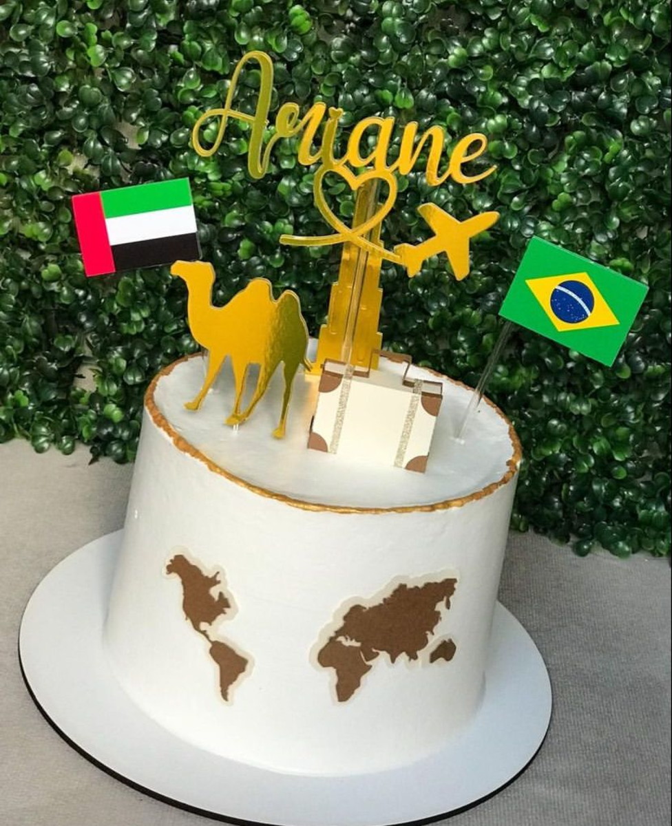 Arquivo Digital Topo de Bolo Viagem Dubai