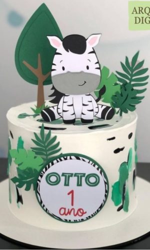 Arquivo Digital Topo de Bolo Zebra