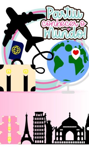 Arquivo Digital Topos de Bolo Viagem ao Mundo 01