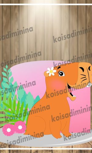 Arquivo em camadas Capivara cute