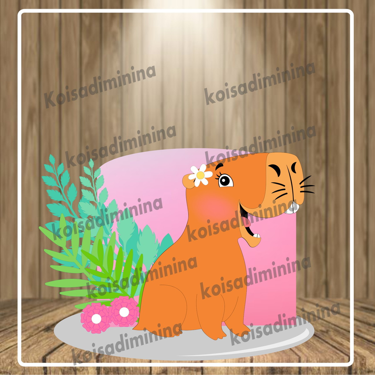 Arquivo em camadas Capivara cute