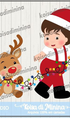 Arquivo em camadas Cute Christmas Baby Boy 1