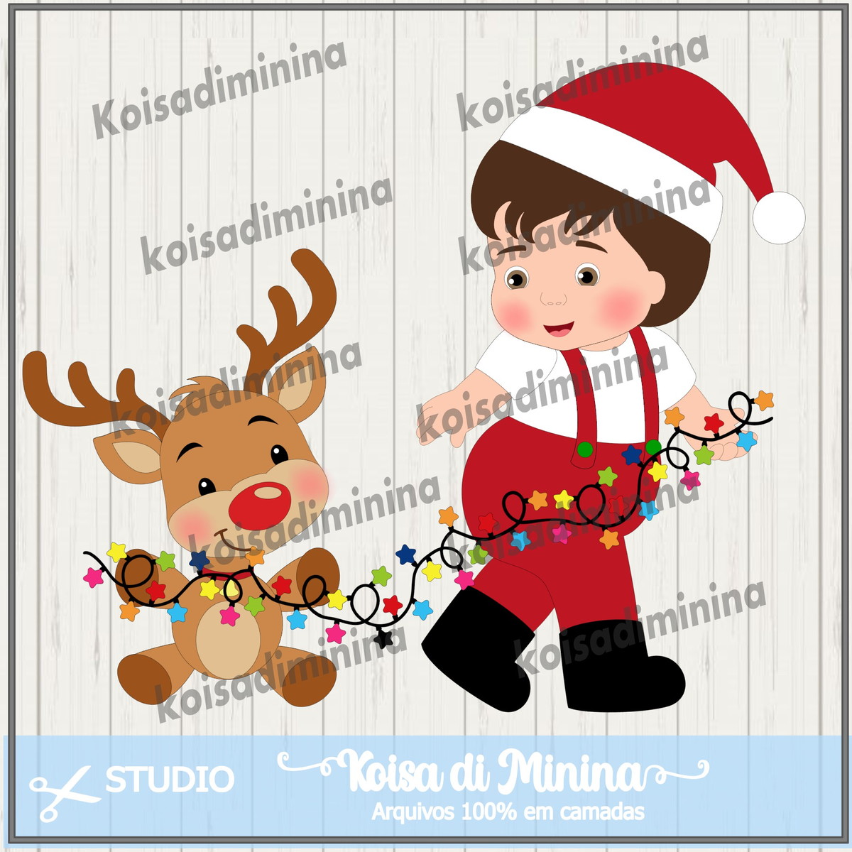 Arquivo em camadas Cute Christmas Baby Boy 1