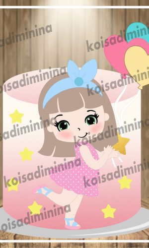 Arquivo em camadas Cute girl