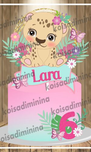 Arquivo em camadas Leopardo cute