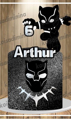 Arquivo Em Camadas Pantera Negra Cute