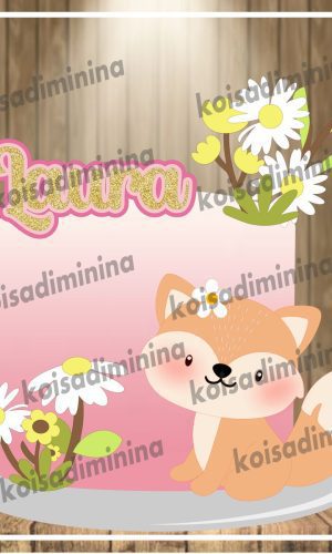 Arquivo em Camadas Raposa Cute