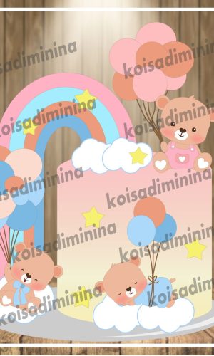 Arquivo em Camadas Ursinhos Cute Baby