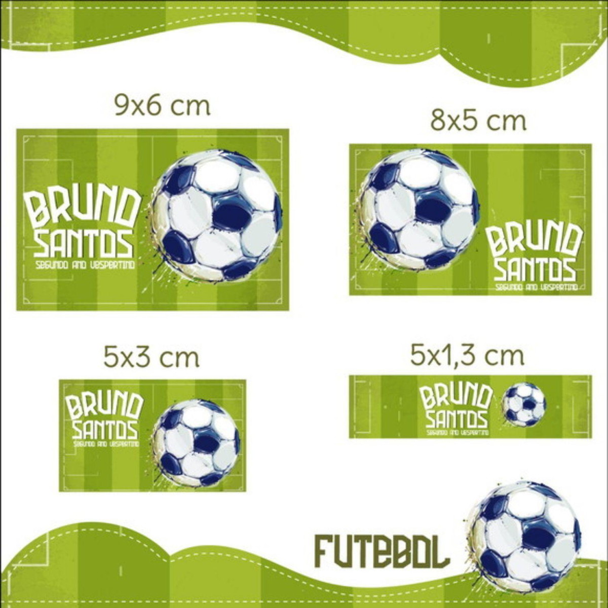 Arquivo Etiqueta Escolar Futebol STUDIO PDF PNG