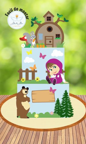 arquivo menina e o urso cute em camadas