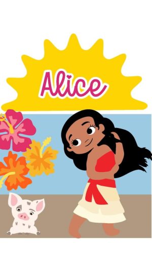 Arquivo Topo De Bolo Moana Cute Em Camadas