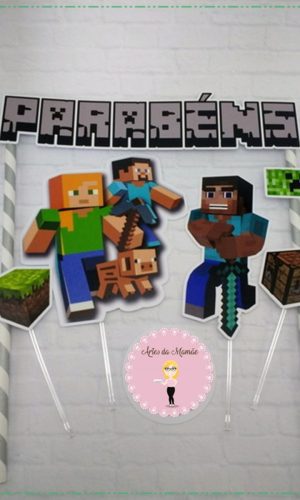 Arquivo para corte topo bolo Minecraft