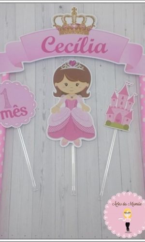 Arquivo para corte topo de bolo realeza menina