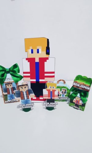 Arquivo Silhouette - Kit Festa Minecraft