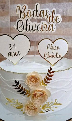 Arquivo silhouette topo de bolo bodas de oliveira